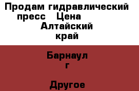 Продам гидравлический пресс › Цена ­ 8 000 - Алтайский край, Барнаул г. Другое » Продам   . Алтайский край,Барнаул г.